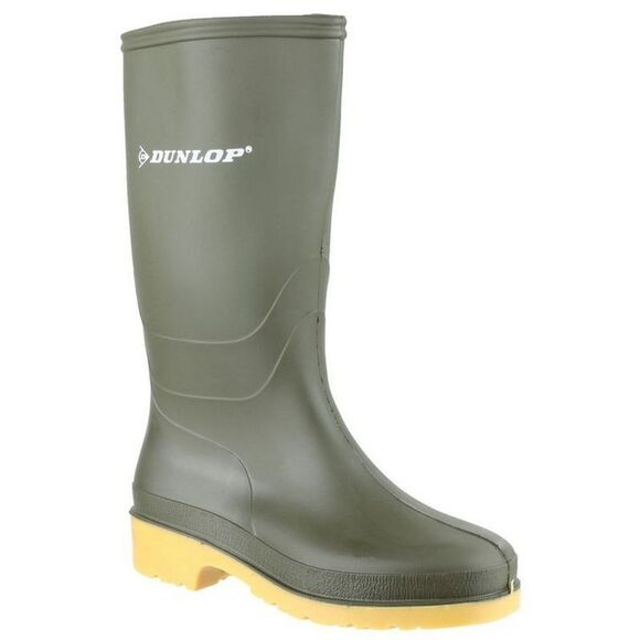 Dunlop Childrens/Kids Dull Rain Boots / Green